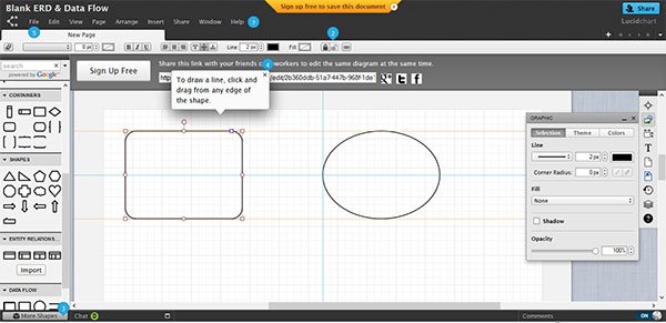 LucidChart free uml diagram tool online