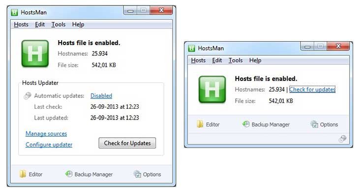 Windows Hosts File Editor and Switcher Software HostsMan